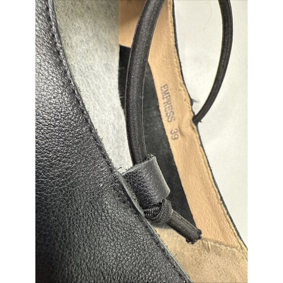 Empress Women's Black Leather Mary Jane Flats Size 39 Missing insoles - Picture 5 of 11